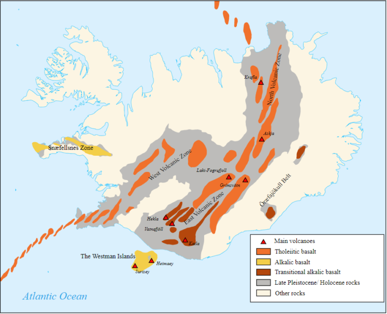 Volcanic Zones In Iceland Custom 768x623 